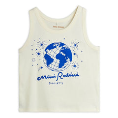 Mini Rodini - Society athlete top GOTS certified organic cotton | Ecru