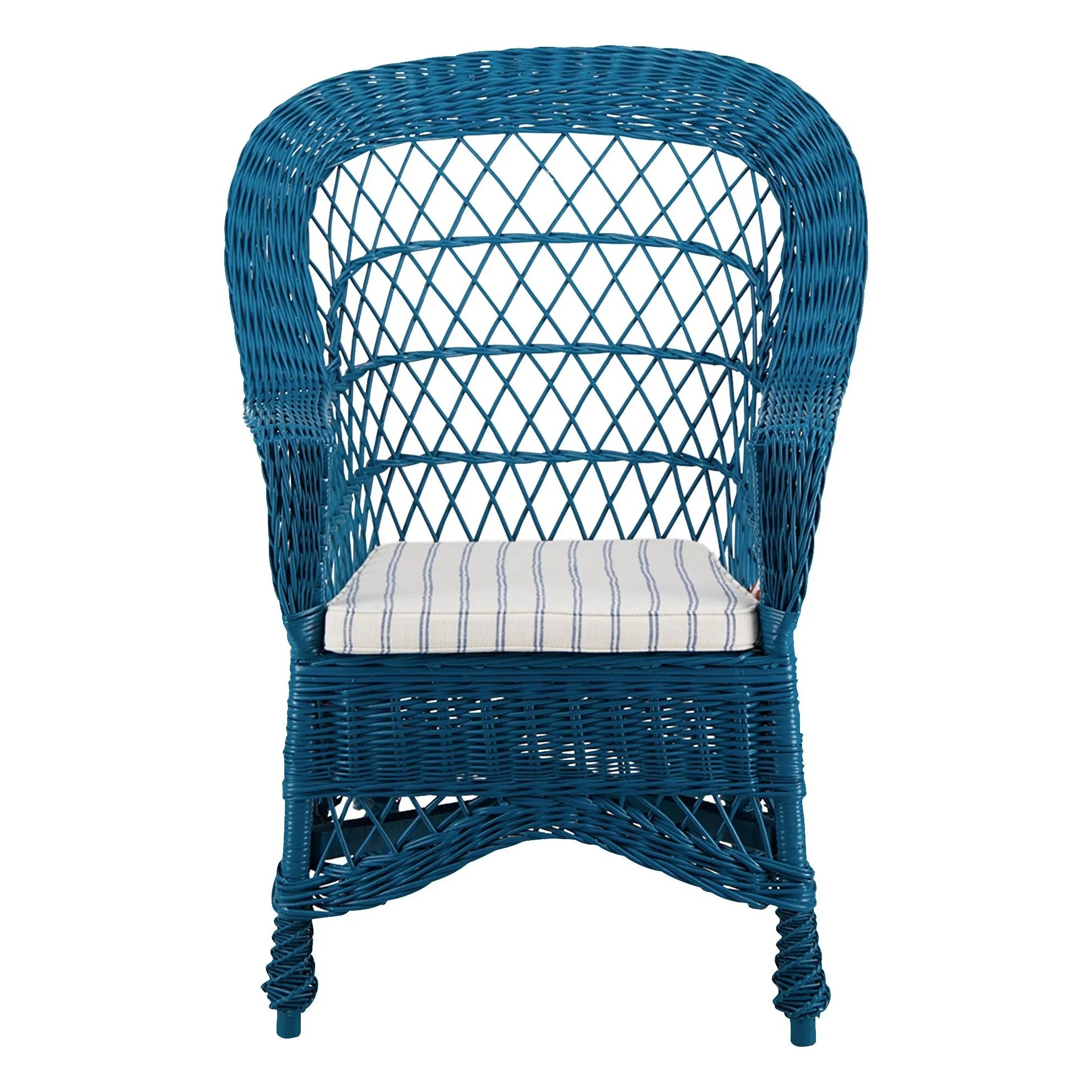 House of Capricorn - Furnas Wicker Armchair | Blue
