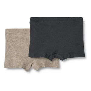 Wheat - 2-pack Louis Cotton Organic Boxer Shorts | Black