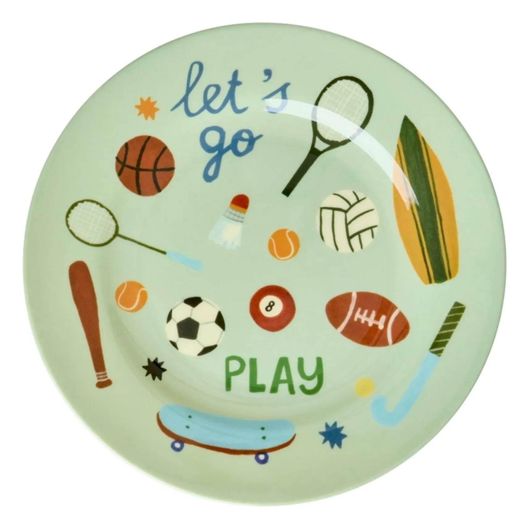 Rice - Melamine Plate Sport | Light Blue