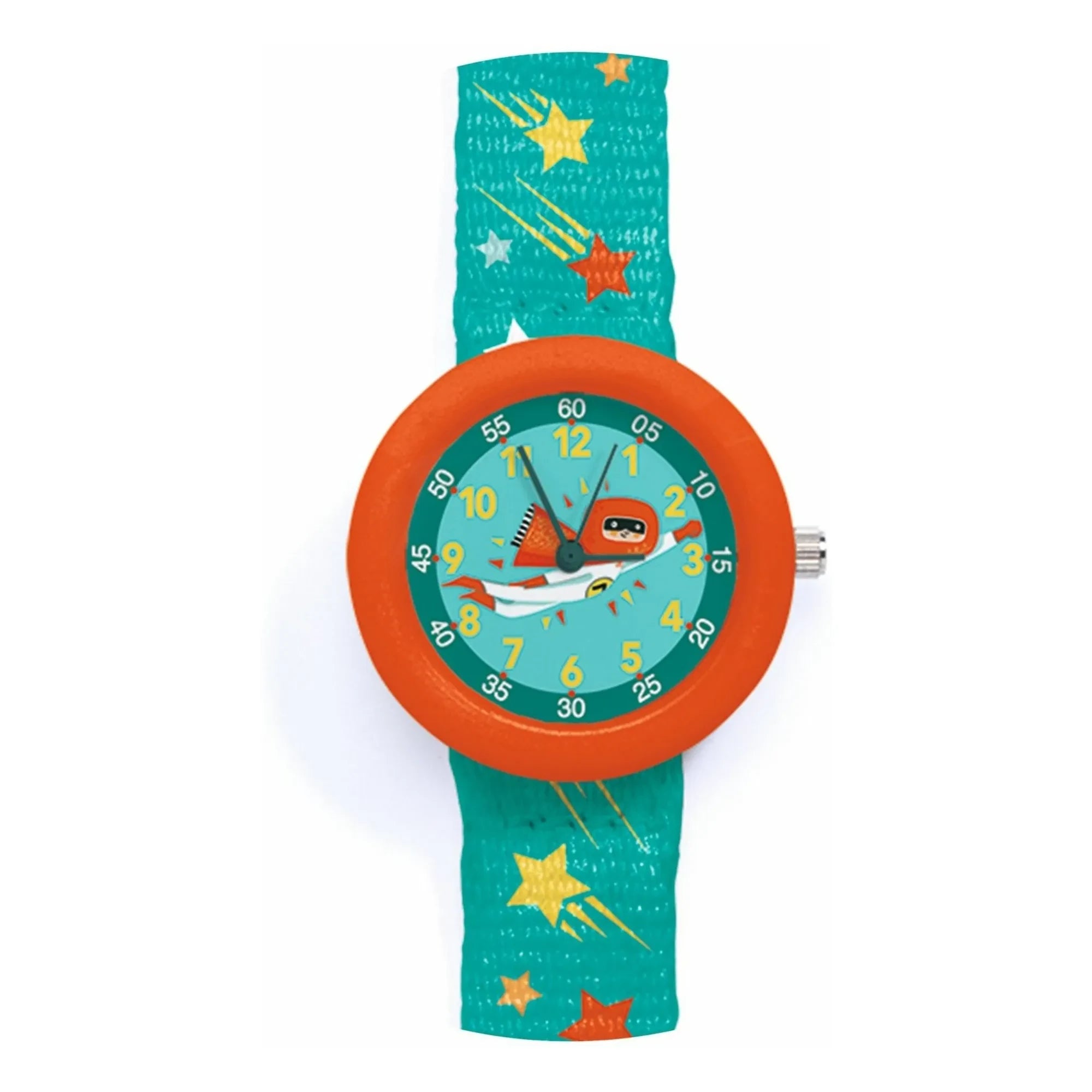Djeco - TICLOCK - Superhero Watch | Peacock Blue