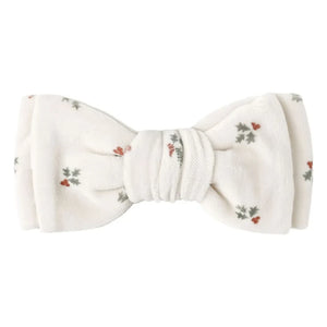 Quincy Mae - Holly Berry bow headband | Ecru
