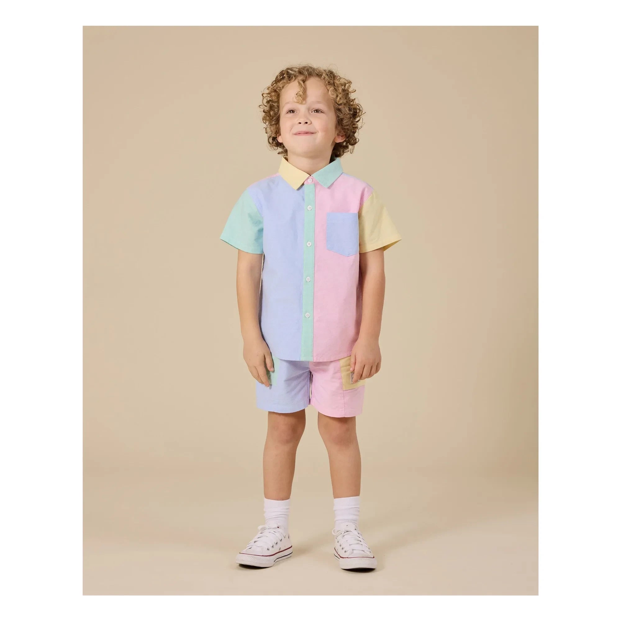 Goldie + Ace - Color Block Shirt | Pink