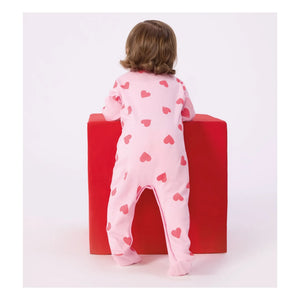 Petit Bateau - Sleep Well Hearts PB Pajama | Pink