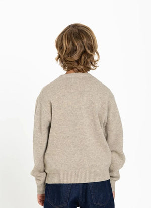 Hundred Pieces - Mika Merino Wool Sweater | Grey Melange