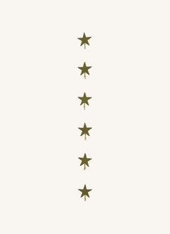 Muskhane - Felt "Shooting Stars" Garland | Moss Green