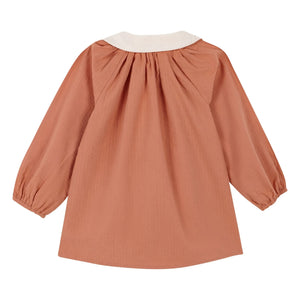 birinit - Claudine Collar Blouse Organic Cotton | Russet