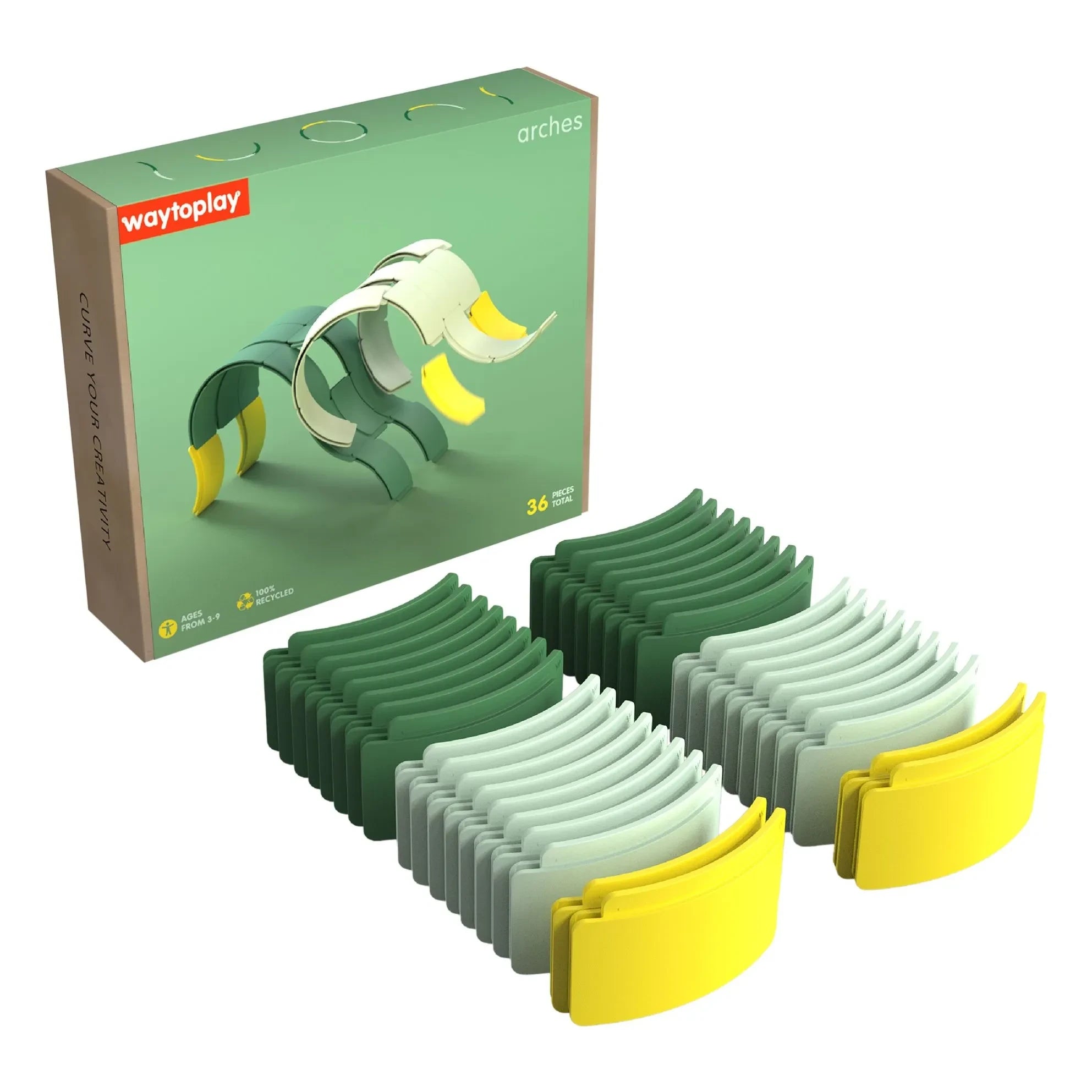 Waytoplay - Arches Creator Set Construction Kit - 36 Pieces