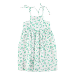 Piupiuchick - Organic Cotton Flower Dress | White