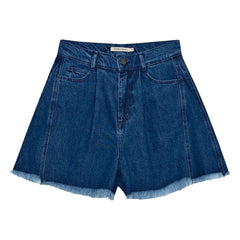 the new society - Cotton Shorts | Denim Blue