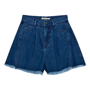 the new society - Cotton Shorts | Denim Blue