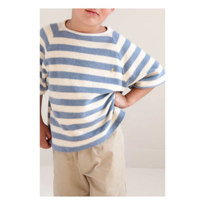 Jenest - Rayé Organic Cotton T-Shirt | Blue