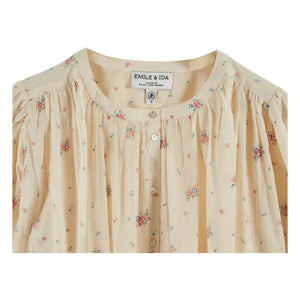 Emile et Ida - Dounia Organic Cotton Blouse | Cream