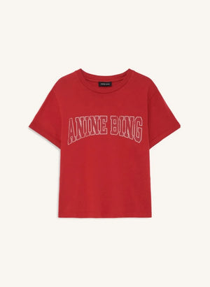 Anine Bing - Shelley Cotton T-Shirt | Red