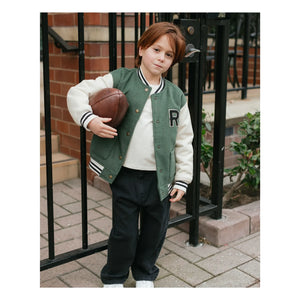 Rylee + Cru - Green Varsity Jacket