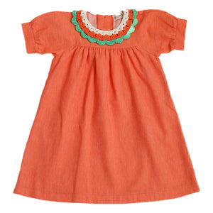Kalinka - Amalia Linen Dress | Orange