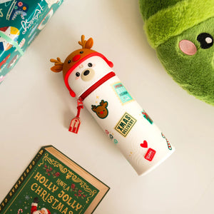 Legami - 2-in-1 Silicone Christmas Pencil Case Polar Bear - Kawaii