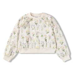 Molo - Mabel Fleuri Organic Cotton Sweatshirt | Ecru