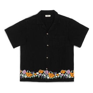 Bather - Camp Linen Shirt | Black