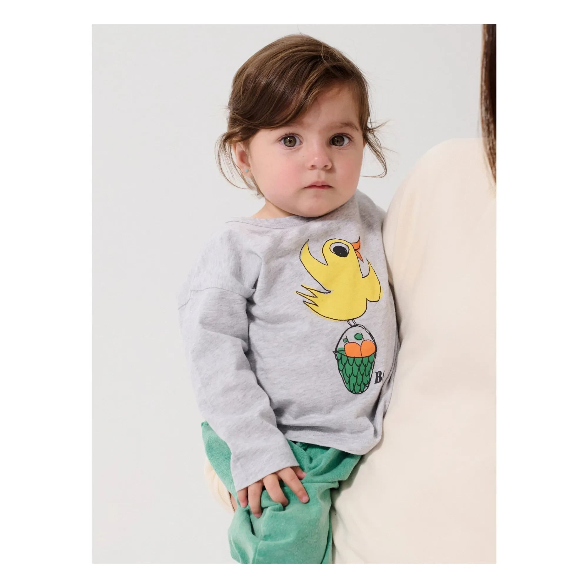 Bobo Choses - Organic Cotton Bird T-Shirt | Heather Grey