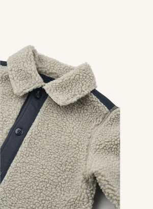 Liewood - Elian Recycled Fiber Sherpa Overshirt | Beige