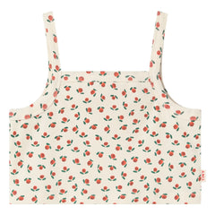 Tinycottons - Embossed Top Roses Organic Cotton | White
