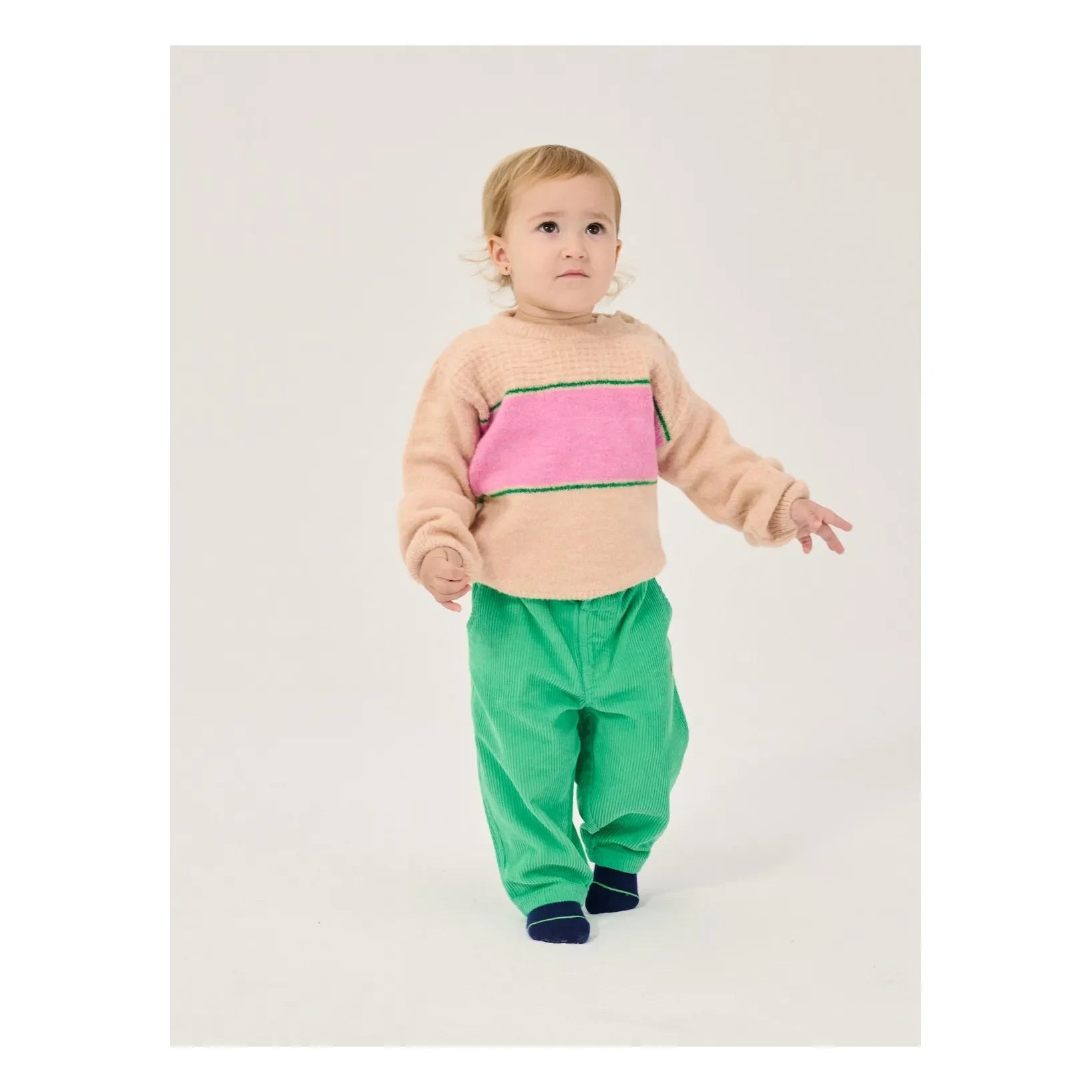 Bobo Choses - Mushroom Trousers Velvet Organic Cotton | Green