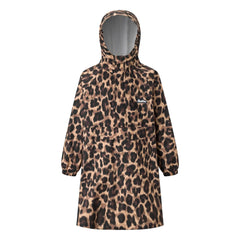 Flotte - Gabrielito Leopard Waterproof Cape Made from Recycled Fibers | Brown