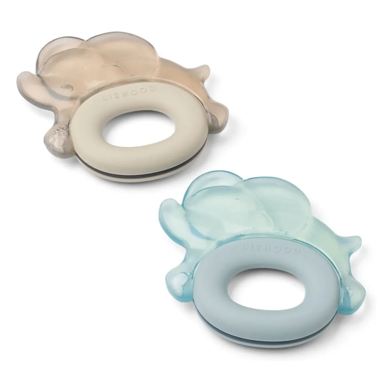Liewood - Rita Soothing Teething Rings - 2-Pack | Sandy/Dove Blue