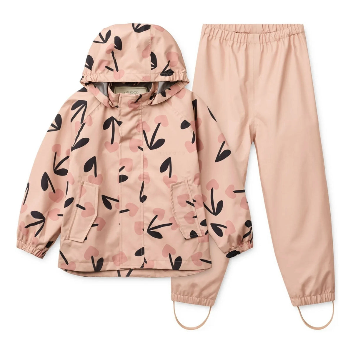 Liewood - Rain set Pedia Cerises Recycled Fibers | Pink