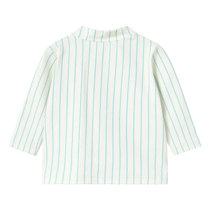 Tinycottons - Striped UV Protective Swim T-Shirt | Light Blue