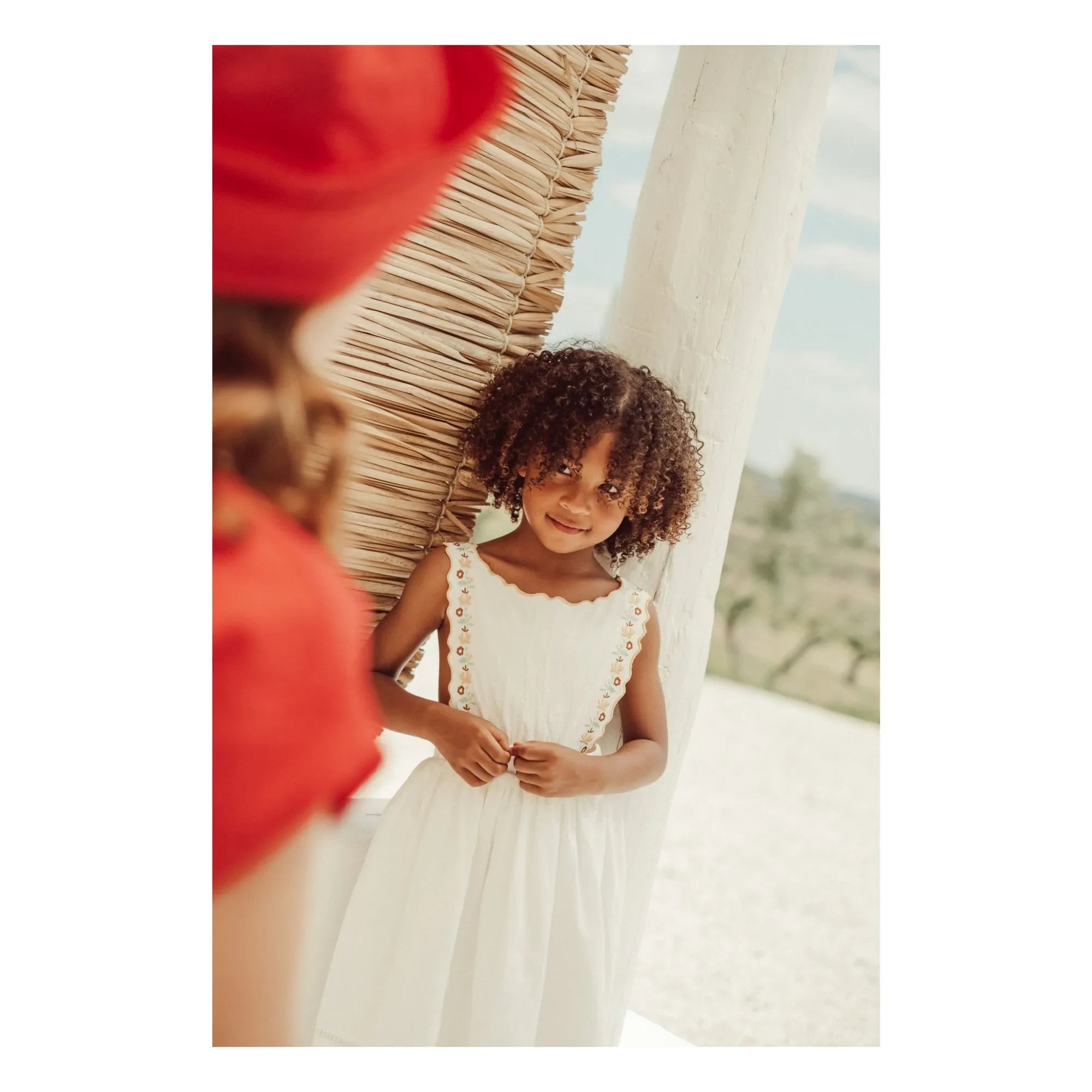 THE LiTTLE POETS - Teresa Embroidered Dress | Ecru