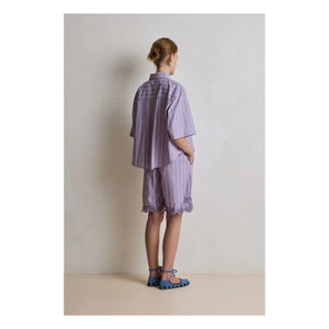 Hod - Selena Cotton Striped Shirt | Lilac