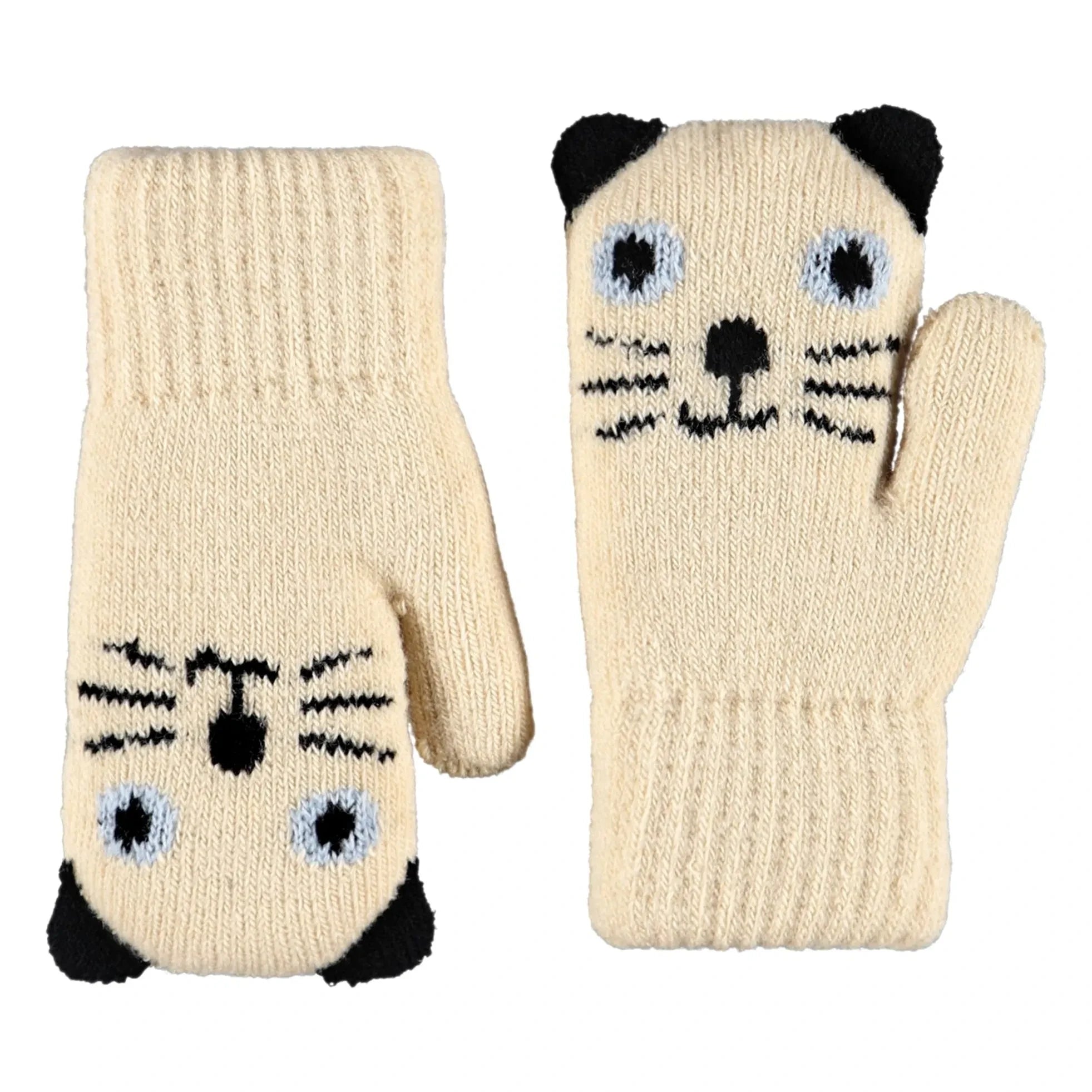 Molo - Kenau Cat Gloves | Ecru