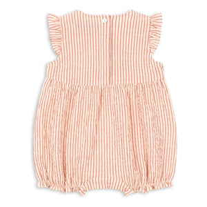 Konges Sløjd - Ellie Striped Organic Cotton Romper | Red