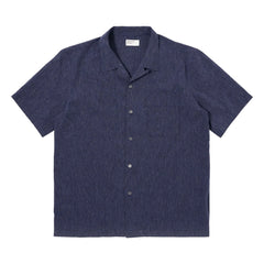Universal Works - Chemise Road Sido Lin | Navy blue