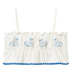 Tinycottons - Swan Top Linen | White