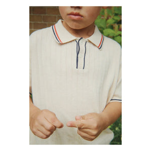 Konges Sløjd - Polo Mio Organic Cotton Knit | Ecru