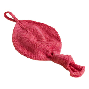 Hvid - Titi Merinos yünlü emzik askısı | Fuşya