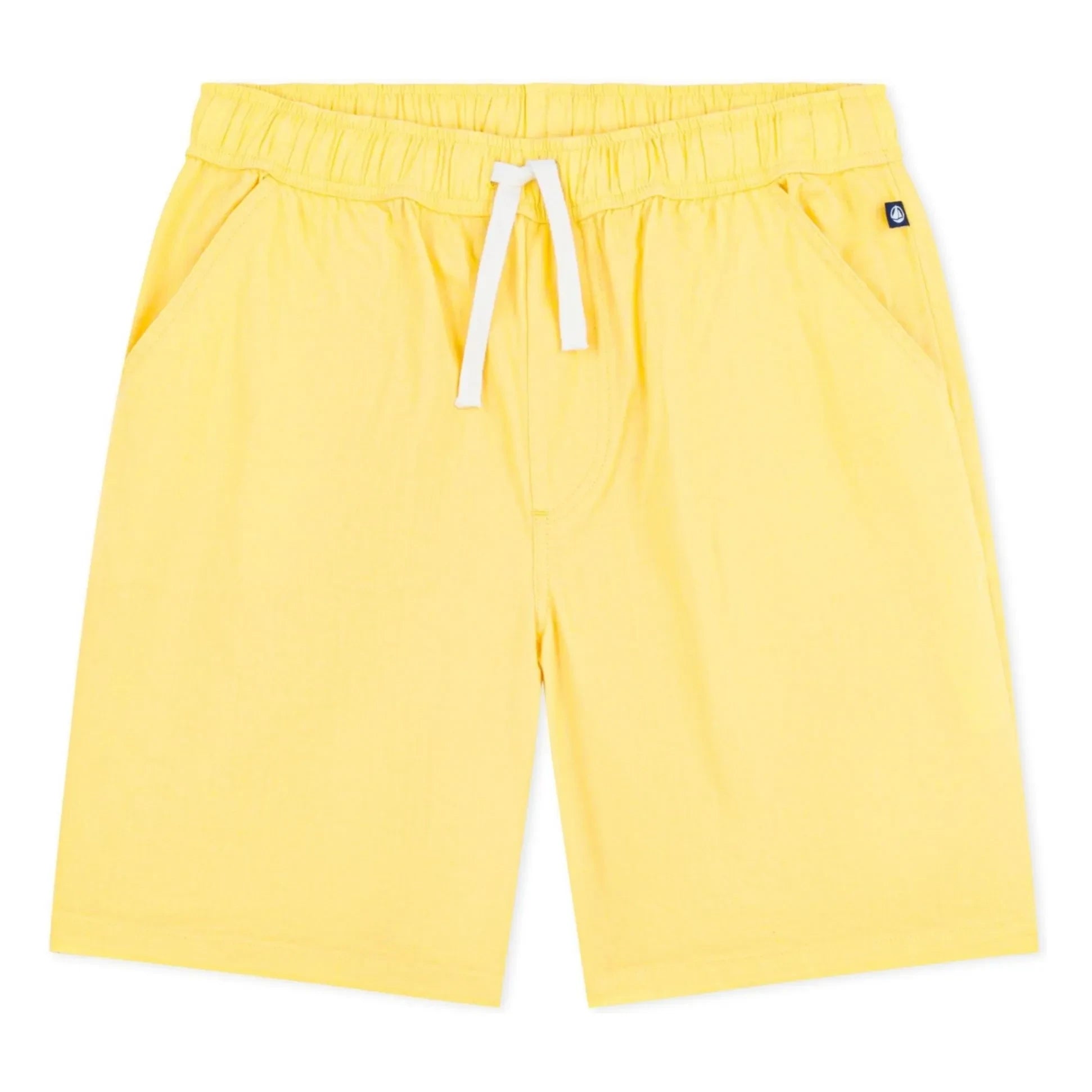 Petit Bateau - Solid Linen Bermuda Shorts | Yellow
