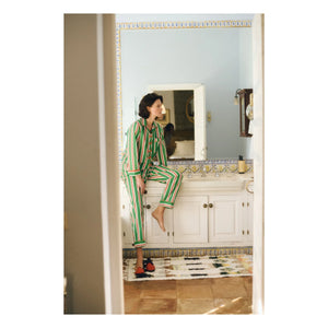 Maria de la Orden - Malo Striped Pajamas | Orange