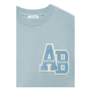 Anine Bing - Oversize Miles Letterman sweatshirt | Açık Mavi