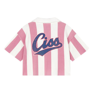 Cos I Said So - Ciss Striped Polo Shirt | Pink