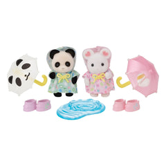 Sylvanian Families - Baby Twin with Raincoat