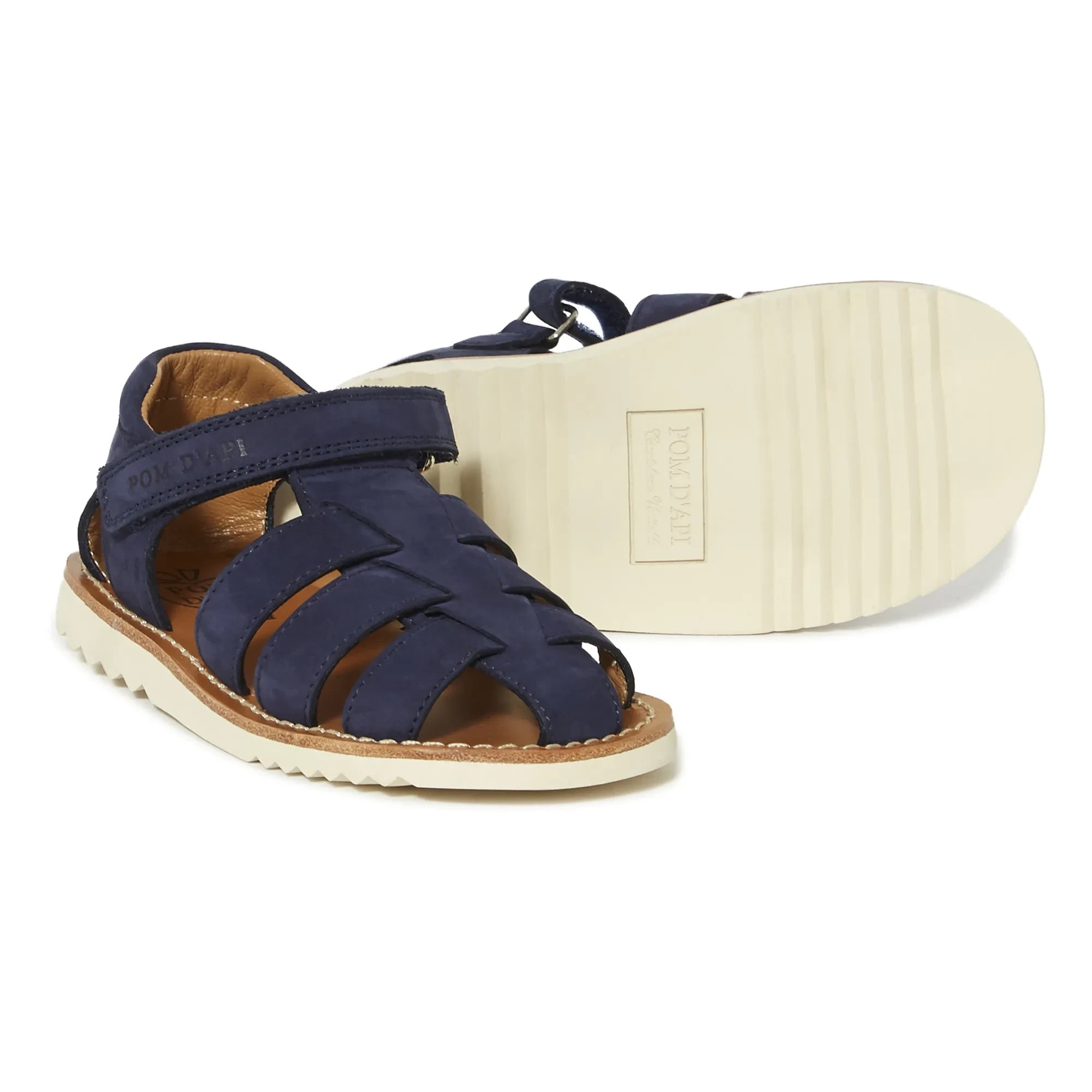 Pom d'Api - Nubuck Waff Papy Sandaletler | Lacivert