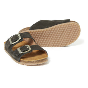 Pèpè - Two Con Me - Double Buckle Sandals | Charcoal Gray
