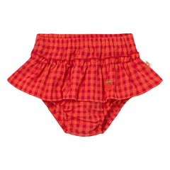 Cozmo - Coral Checkered Bloomer | Red