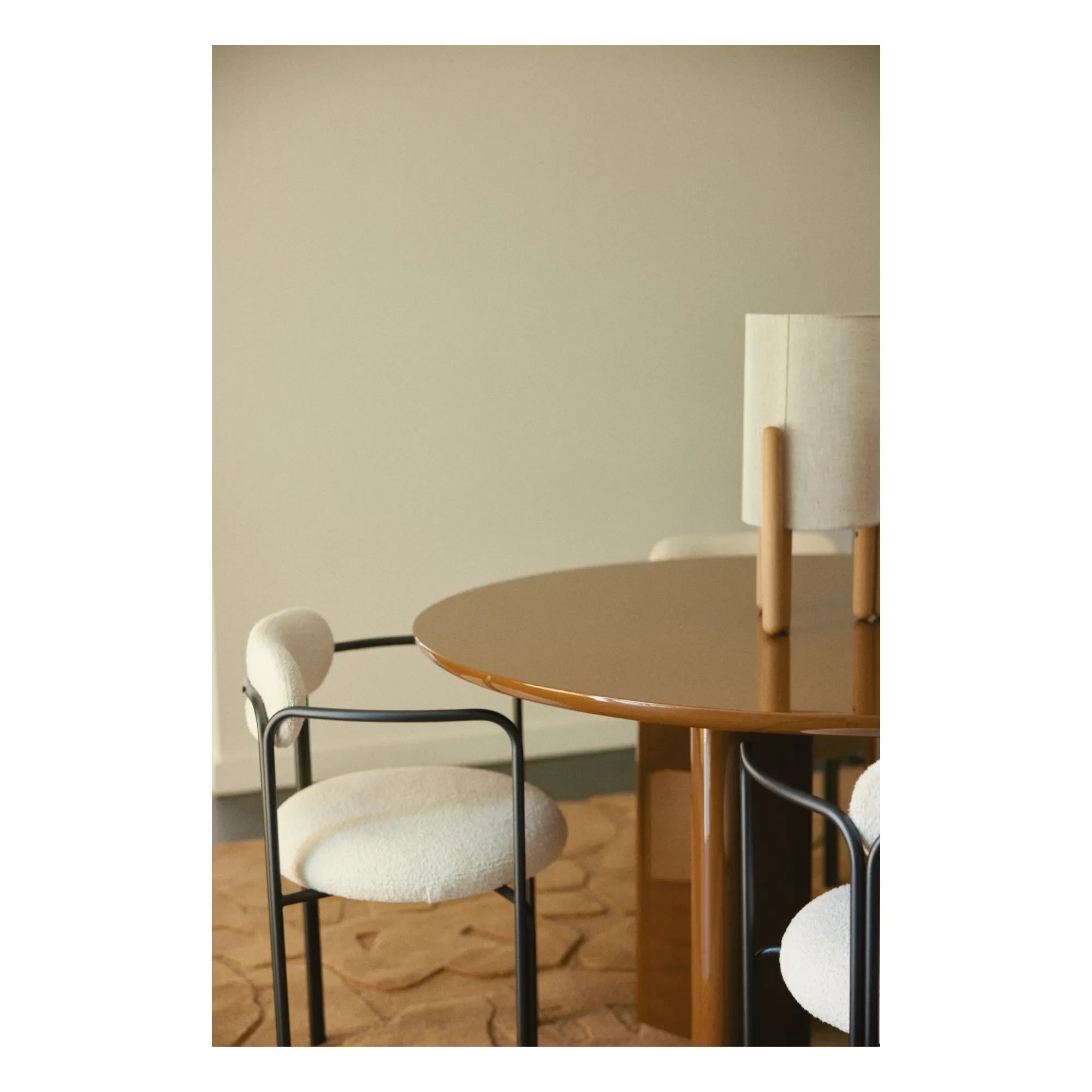 Gabrielle Paris - Joe Round Dining Table | Caramel