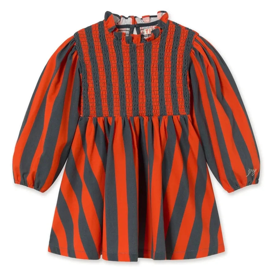 Tinycottons - Striped Dress | Red