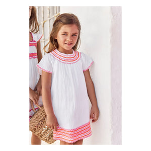 Tartine et Chocolat - Gathered Dress | White